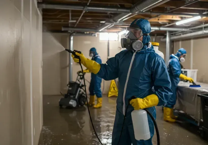 Basement Sanitization and Antimicrobial Treatment process in Faribault, MN